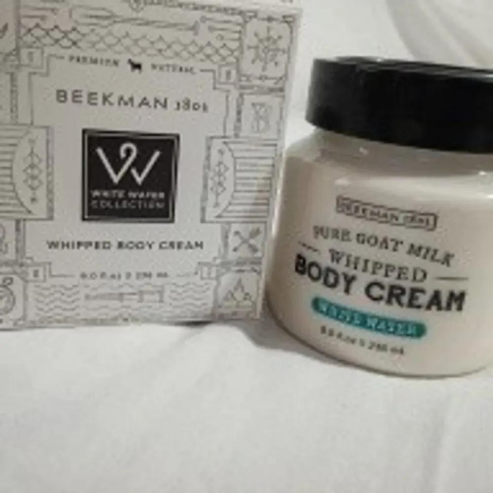 Beekman White Water Whipped Body Cream 8 oz NIB Sealed Goat MIlk USA Made